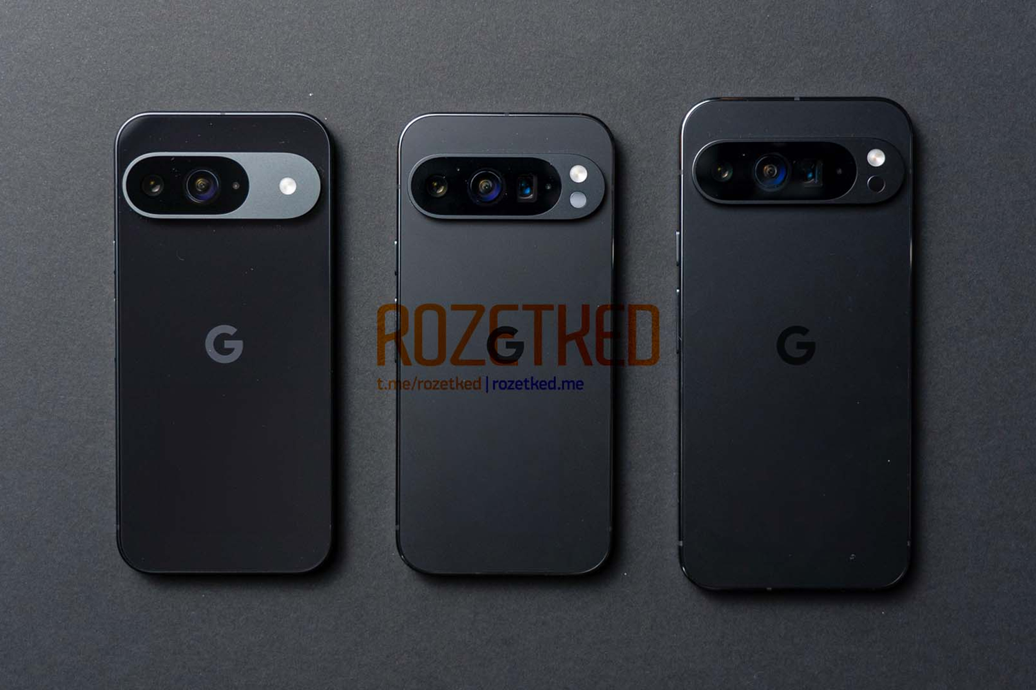 Rozetked показал все три модели серии Google Pixel 9, которые выйдут в октябре